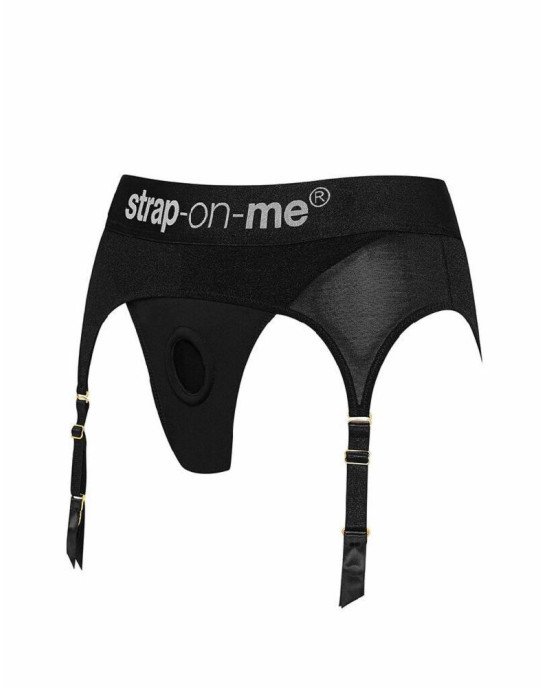 Труси для страпону з підв'язками для панчох Strap-On-Me REBEL HARNESS - S Труси для страпону з підв'язками для панчох Strap-On-Me REBEL HARNESS - S