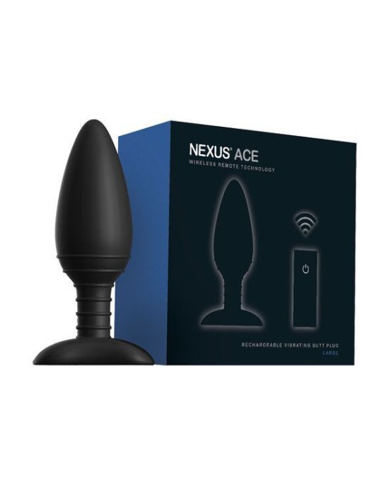 Анальна вібропробка Nexus ACE Large, з пультом ДК, макс. діаметр 5 см Анальна вібропробка Nexus ACE Large, з пультом ДК, макс. діаметр 5 см