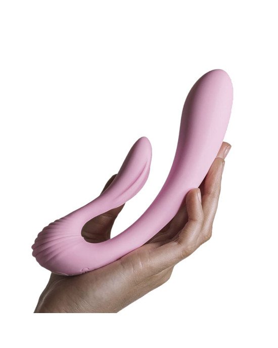 Вібратор Adrien Lastic G-wave вагінально-кліторальний, 2 мотора, універсальний Вібратор Adrien Lastic G-wave вагінально-кліторальний, 2 мотора, універсальний