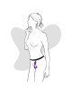 Вібратор під одяг Adrien Lastic Mr.Hook з пультом LRS
