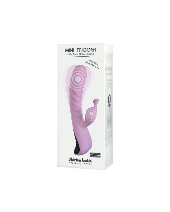 Вібратор Adrien Lastic Mini Trigger з масажними рухами стовбура Вібратор Adrien Lastic Mini Trigger з масажними рухами стовбура