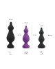 Анальна пробка Adrien Lastic Amuse Medium Purple (M) з двома переходами, макс. діаметр 3,6 см Анальна пробка Adrien Lastic Amuse Medium Purple (M) з двома переходами, макс. діаметр 3,6 см