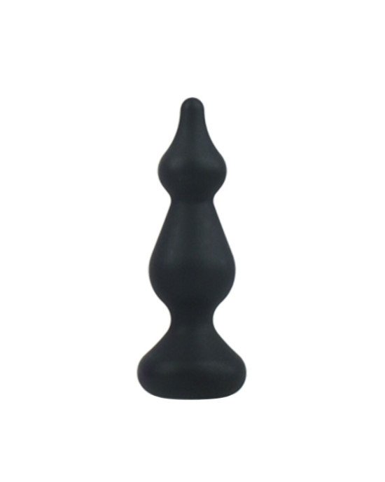 Анальна пробка Adrien Lastic Amuse Mini Black (S) з двома переходами, макс. діаметр 3 см Анальна пробка Adrien Lastic Amuse Mini Black (S) з двома переходами, макс. діаметр 3 см
