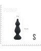 Анальна пробка Adrien Lastic Amuse Mini Black (S) з двома переходами, макс. діаметр 3 см Анальна пробка Adrien Lastic Amuse Mini Black (S) з двома переходами, макс. діаметр 3 см