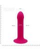 Дилдо з присоскою Adrien Lastic Hitsens 2 Pink, відмінно для страпона, макс діаметр 4 см, довжина 16