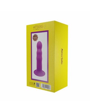 Дилдо з присоскою Adrien Lastic Hitsens 3 Purple, відмінно для страпона, діаметр 4,1 см, довжина 18,