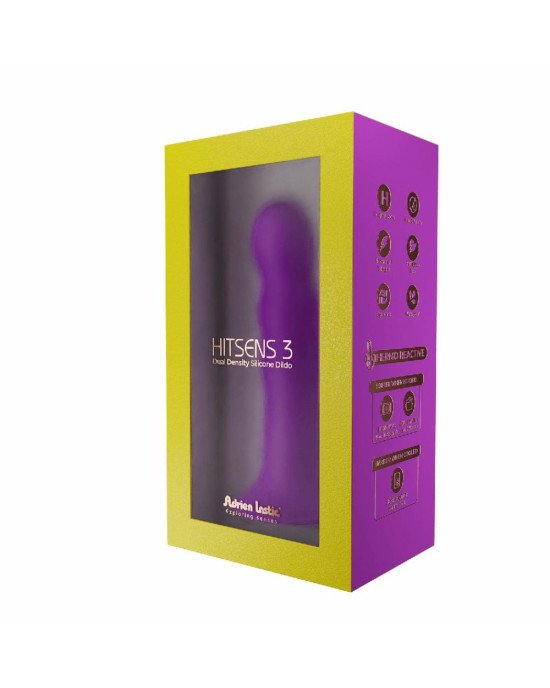 Дилдо з присоскою Adrien Lastic Hitsens 3 Purple, відмінно для страпона, діаметр 4,1 см, довжина 18, Дилдо з присоскою Adrien Lastic Hitsens 3 Purple, відмінно для страпона, діаметр 4,1 см, довжина 18,