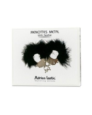 Наручники металеві Adrien Lastic Handcuffs Pink з рожевою пухнастою обробкою Наручники металеві Adrien Lastic Handcuffs Pink з рожевою пухнастою обробкою