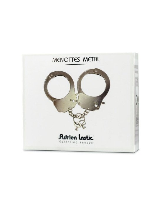 Наручники металеві Adrien Lastic Handcuffs Metallic (поліцейські) Наручники металеві Adrien Lastic Handcuffs Metallic (поліцейські)
