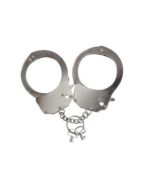 Наручники металеві Adrien Lastic Handcuffs Metallic (поліцейські)