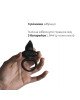 Ерекційне віброкільце Adrien Lastic Lingus Black з язичком і щіточкою для стимуляції клітора