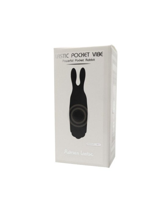 Віброкуля Adrien Lastic Pocket Vibe Rabbit Black зі стимулювальними вушками Віброкуля Adrien Lastic Pocket Vibe Rabbit Black зі стимулювальними вушками
