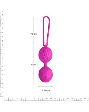 Вагінальні кульки Adrien Lastic Geisha Lastic Balls Mini Magenta (S), діаметр 3,4 см, вага 85 г Вагінальні кульки Adrien Lastic Geisha Lastic Balls Mini Magenta (S), діаметр 3,4 см, вага 85 г