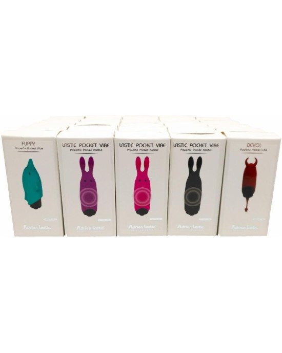 Набір вібраторів Adrien Lastic Pocket Vibe (25 штук) Набір вібраторів Adrien Lastic Pocket Vibe (25 штук)