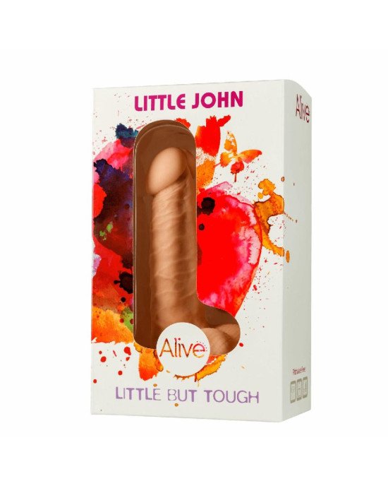 Фалоімітатор з присоскою Alive Little John, діаметр 3,5 см, ПВХ, об'ємна голівка Фалоімітатор з присоскою Alive Little John, діаметр 3,5 см, ПВХ, об'ємна голівка