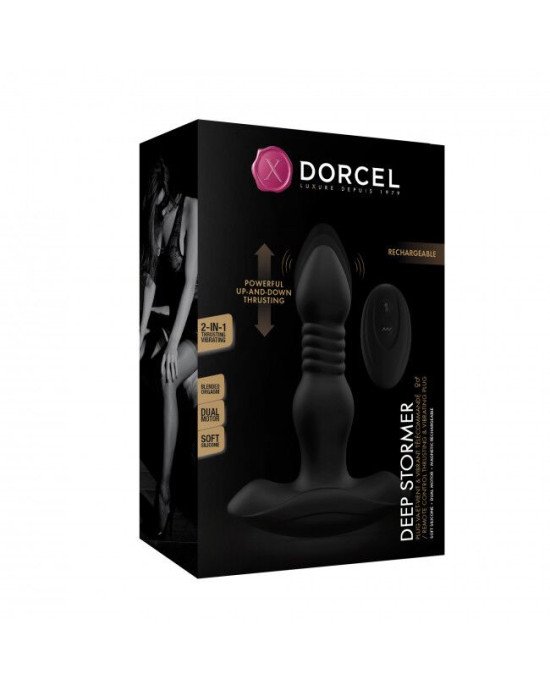 Анальна пробка з вібрацією та пульсацією Dorcel DEEP STORMER