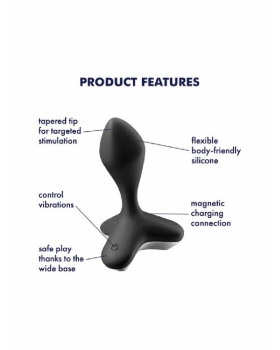 Анальна пробка з вібрацією Satisfyer Game Changer Black Анальна пробка з вібрацією Satisfyer Game Changer Black