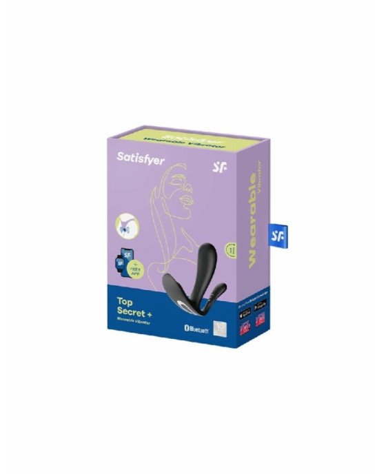 Подвійний смарт-вібратор у трусики Satisfyer Top Secret+ Black