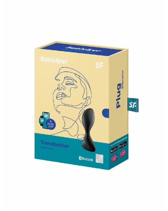 Анальна смарт-пробка з вібрацією Satisfyer Trendsetter Black