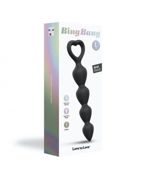 Анальний ланцюжок Love To Love BING BANG L - BLACK ONYX Анальний ланцюжок Love To Love BING BANG L - BLACK ONYX
