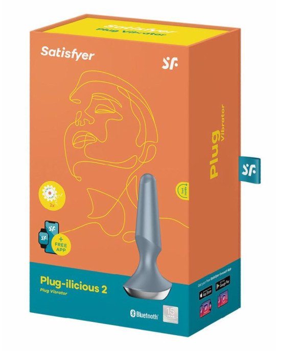 Анальна смарт-вібропробка Satisfyer Plug-ilicious 2 Ice Blue Анальна смарт-вібропробка Satisfyer Plug-ilicious 2 Ice Blue