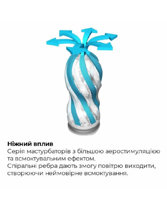 Мастурбатор Tenga Air-Tech Regular, вища аеростимуляція та всмоктувальний ефект Мастурбатор Tenga Air-Tech Regular, вища аеростимуляція та всмоктувальний ефект
