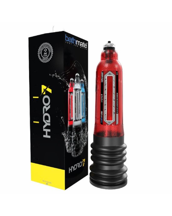 Гідропомпа Bathmate Hydro 7 Red, для члена довжиною від 12,5 до 18 см, діаметр до 5 см Гідропомпа Bathmate Hydro 7 Red, для члена довжиною від 12,5 до 18 см, діаметр до 5 см