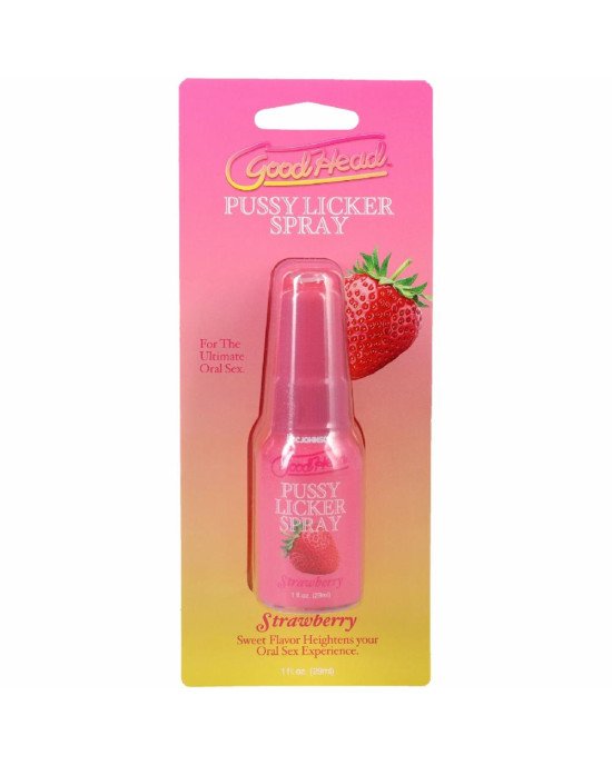 Спрей для кунілінгусу Doc Johnson GoodHead Pussy Licker Spray - Strawberry 29 мл Спрей для кунілінгусу Doc Johnson GoodHead Pussy Licker Spray - Strawberry 29 мл