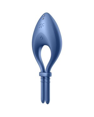 Ерекційне смарт-віброкільце ласо з регулюванням розміру Satisfyer Bullseye Blue