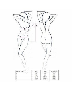 Боді монокіні ADARA BODY black S/M - Passion
