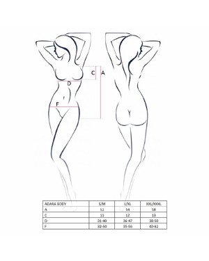Боді монокіні ADARA BODY red L/XL - Passion