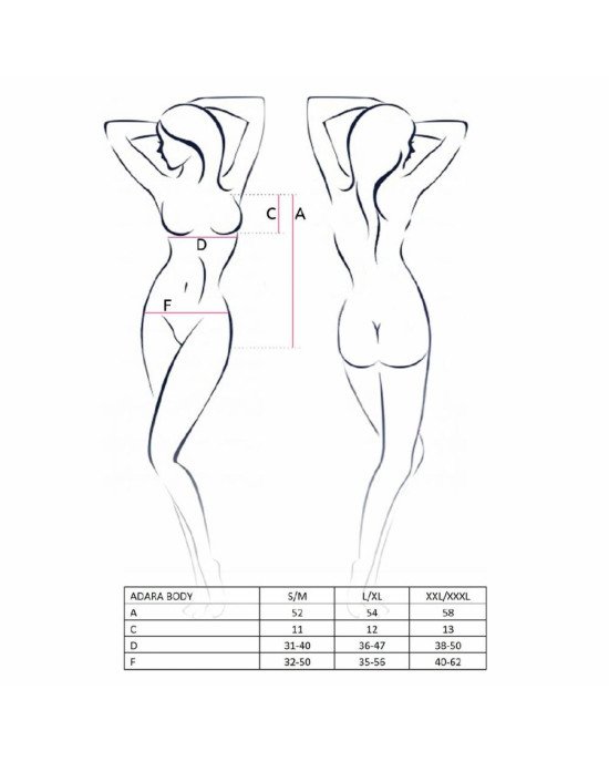 Боді монокіні ADARA BODY red L/XL - Passion Боді монокіні ADARA BODY red L/XL - Passion