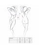 Комплект білизни IMAGINE SET OpenBra black L/XL - Passion: ліф - міні-сорочка, трусики з оборками