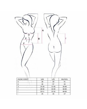 Корсет з пажами JOLENE CORSET black S/M - Passion, трусики, напіввідчинені груди, напівпрозорий Корсет з пажами JOLENE CORSET black S/M - Passion, трусики, напіввідчинені груди, напівпрозорий