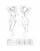 Комплект білизни OFELIA SET OpenBra white XXL/XXXL - Passion: стрінги, відкритий ліф, широкий пояс