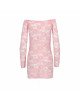Прозора сорочка з довгим рукавом YOLANDA CHEMISE pink L/XL - Passion, трусики Прозора сорочка з довгим рукавом YOLANDA CHEMISE pink L/XL - Passion, трусики