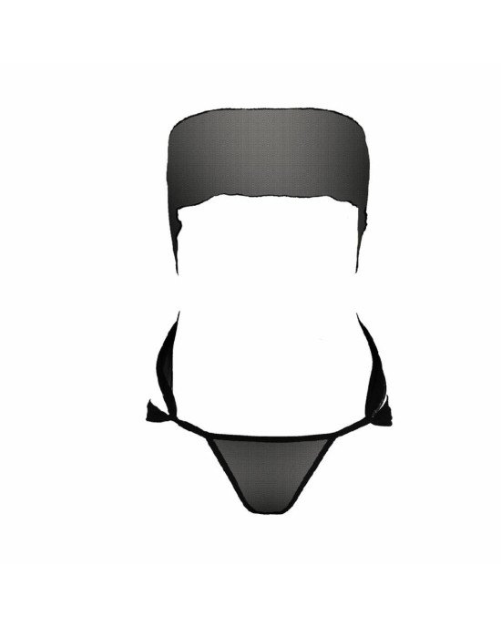 Комплект білизни AMORE SET black - Passion: стрінги і ліф у вигляді подарункової стрічки з бантом Комплект білизни AMORE SET black - Passion: стрінги і ліф у вигляді подарункової стрічки з бантом