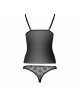 Комплект білизни MELISSA SET black L/XL - Passion: ліф-сорочка зі шнурівкою і трусики Комплект білизни MELISSA SET black L/XL - Passion: ліф-сорочка зі шнурівкою і трусики