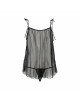 Сорочка прозора бебі дол MELANIA CHEMISE black XXL/XXXL - Passion, трусики, на тонких бретелях Сорочка прозора бебі дол MELANIA CHEMISE black XXL/XXXL - Passion, трусики, на тонких бретелях