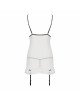 Сорочка прозора з пажами ORIHIME CHEMISE white XXL/XXXL - Passion, трусики, стрепи Сорочка прозора з пажами ORIHIME CHEMISE white XXL/XXXL - Passion, трусики, стрепи