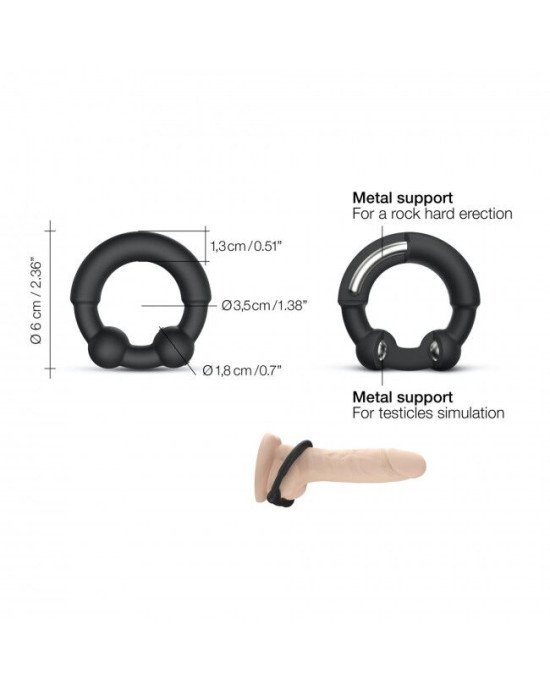 Ерекційне кільце з металевими вставками Dorcel STRONGER RING
