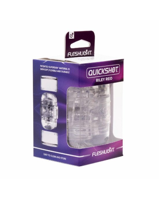 Мастурбатор Fleshlight Quickshot Riley Reid, компактний, чудово для пар і мінету Мастурбатор Fleshlight Quickshot Riley Reid, компактний, чудово для пар і мінету