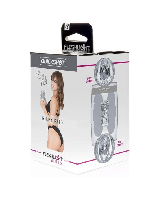 Мастурбатор Fleshlight Quickshot Riley Reid, компактний, чудово для пар і мінету Мастурбатор Fleshlight Quickshot Riley Reid, компактний, чудово для пар і мінету