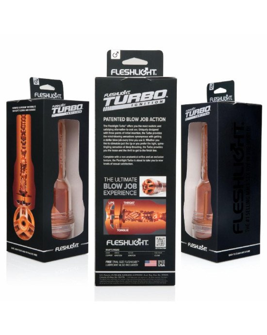 Мастурбатор Fleshlight Turbo Ignition Copper (імітатор мінету) Мастурбатор Fleshlight Turbo Ignition Copper (імітатор мінету)