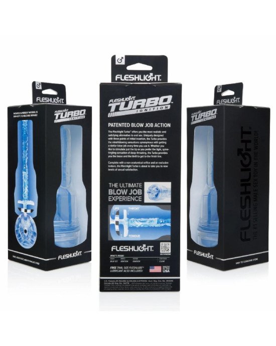 Мастурбатор Fleshlight Turbo Ignition Blue Ice (імітатор мінету) Мастурбатор Fleshlight Turbo Ignition Blue Ice (імітатор мінету)