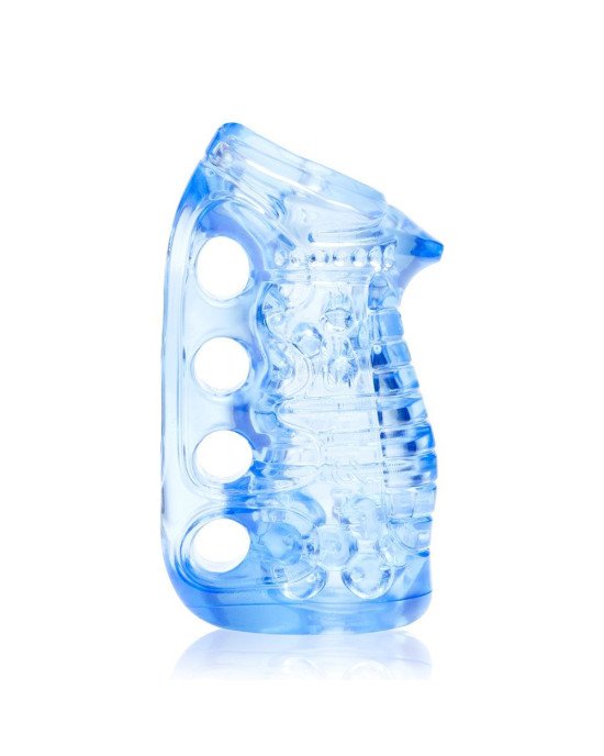 Мастурбатор Fleshlight Fleshskins Grip Blue Ice, надійна фіксація на руці, відмінно для пар та мінет Мастурбатор Fleshlight Fleshskins Grip Blue Ice, надійна фіксація на руці, відмінно для пар та мінет