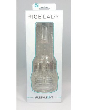 Мастурбатор вагина Fleshlight Ice Lady Crystal, напівпрозорий матеріал і корпус