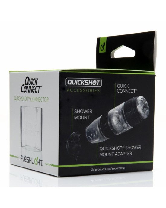 Адаптер Fleshlight Quickshot Quick Connect для з'єднання двох Квікшотов в одну іграшку Адаптер Fleshlight Quickshot Quick Connect для з'єднання двох Квікшотов в одну іграшку