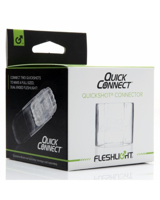 Адаптер Fleshlight Quickshot Quick Connect для з'єднання двох Квікшотов в одну іграшку Адаптер Fleshlight Quickshot Quick Connect для з'єднання двох Квікшотов в одну іграшку