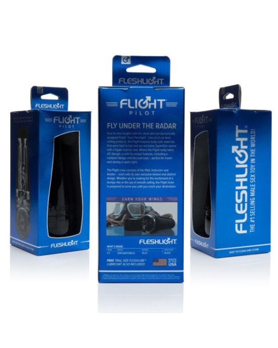 Мастурбатор Fleshlight Flight Pilot (Чорний), компактний розмір Мастурбатор Fleshlight Flight Pilot (Чорний), компактний розмір